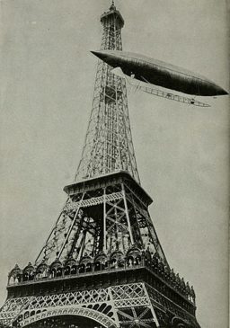 Santos Dumont flight around the Eiffel Tower