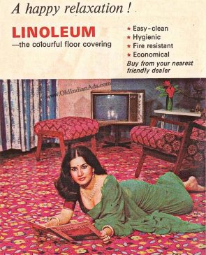 Old Indian Ad -linoleum carpet ad