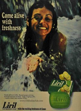 Old Indian Ad - 1980 liril soap ad