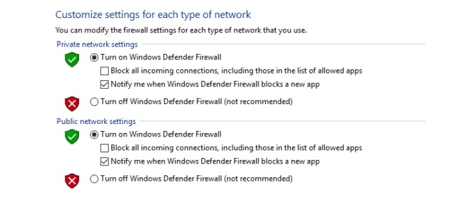 Turn on windows firewall to protect your computer from Malware