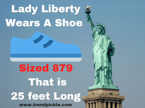 Statue of liberty shoe - facts about the Statue of Liberty