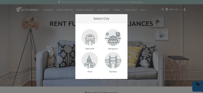 CityFurnish Owning Life by Renting Things Trendpickle