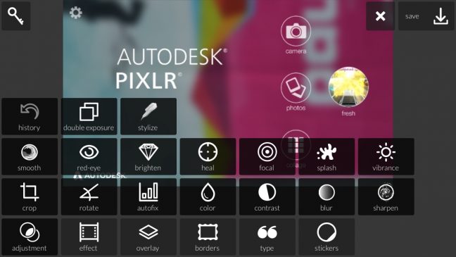 Autodesk pixlr photo editor