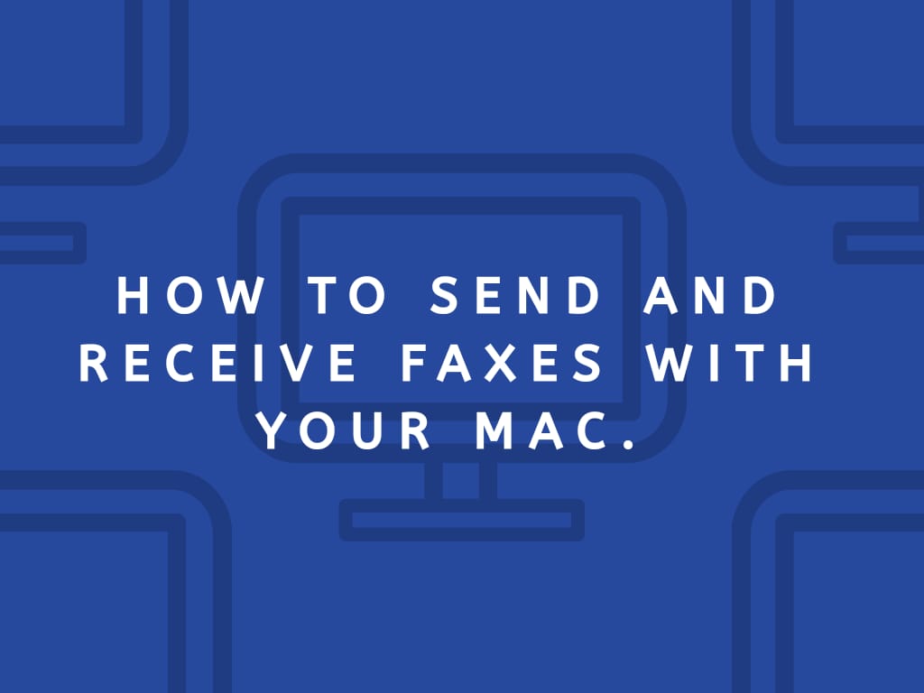 can i fax from my mac using pdf