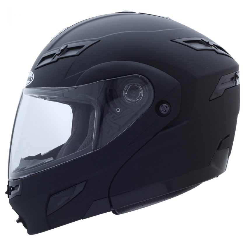 GMaxGM54SSolid Flat Black Modular Helmet 5