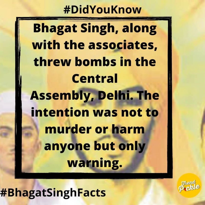 This image has an empty alt attribute; its file name is Bhagat-Singh-along-with-the-associates-threw-bombs-in-the-Central-Assembly-Delhi.-The-intention-was-not-to-murder-or-harm-anyone-840x840.jpg