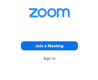 join meeting or sign in screen
