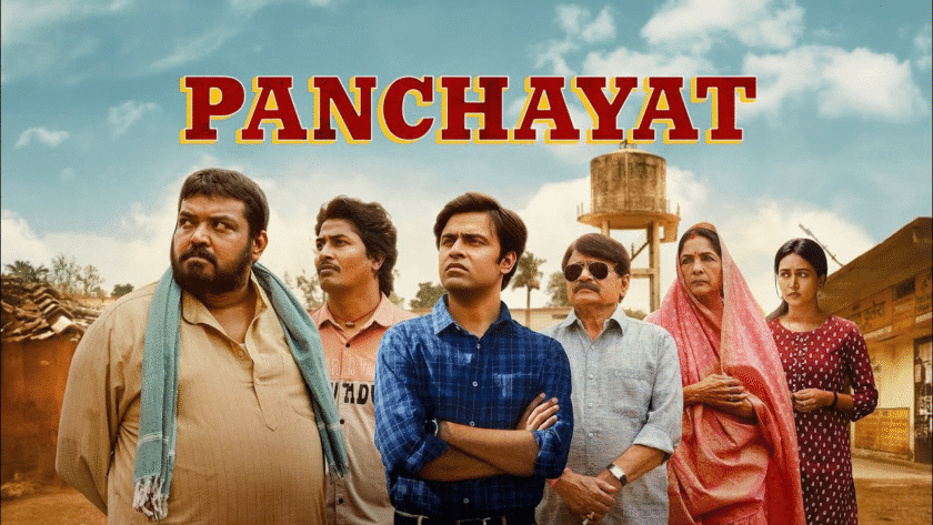 Panchayat poster from popular comedy shows India