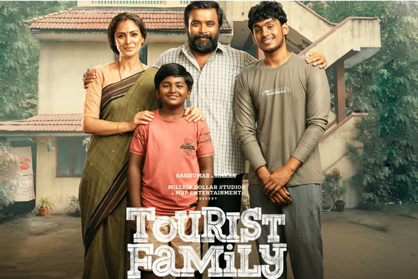 Tourist Family Tamil movie poster featured among the Best South Indian Movies of 2025.
